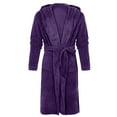 thumbnail image 4 of TANYSU Women's Sleepwear Night-robe Long Sleeve Bath Robe Pajama Comfortable Wear For Everyday Home Relaxation Soft Breathable Solid Color Robes Trendy, 4 of 5