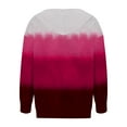 thumbnail image 4 of Puntoco moda mujer manga larga cremallera frente abierto suelta prendas de vestir exteriores blusa estampada abrigo Tops bolsillos blusa con capucha liquidación Puntoco Puntoco-6435, 4 of 5
