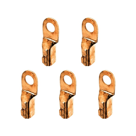 Hammer-On Cable Lugs Heavy Wall Cast Copper Stud Hole 17/32? for AWG 1/0- 2/0 (50 - 70 mm2) Cable 600 Amp, 5 Pack