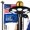 Black Light, variant on Yescom Bravery 20ft Eagle Topper Sectional Aluminum Flag Pole Kit with Solar Light US Flag Ball Top for Outside, Silver
