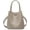 Grey, variant on Top Handle Bucket Bag for Women, Genuine Leather Commuter Satchel Handbag Ladies Daily Outdoor Crossbody Shoulder Bag
