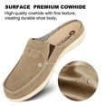 thumbnail image 6 of GeckoMan Men's Arch Support Slipper Loafers Plantar Faciitis Canvas House Slipper for Men Indoor Outdoor, Slip On Clog Slides Shoes with Anti-Skid Rubber Sole, 6 of 8