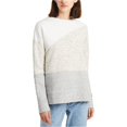 thumbnail image 1 of French Connection Colorblock Pullover Suéter para mujer, beige, pequeño French Connection Pull-over, 1 of 2