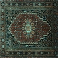thumbnail image 1 of Ahgly Company Indoor Square Persian Light Blue Traditional Area Rugs, 3' Square, 1 of 4