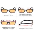 thumbnail image 4 of Eyekepper 5 Pack Blue Light Filter Glasses Classic Computer Reading Glasses Amber Tinted +1.75, 4 of 5