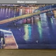 thumbnail image 6 of Ambesonne United States Place Mats Set of 4, Jacksonville City, Standard Size, Royal Blue Pale Pink, 6 of 6