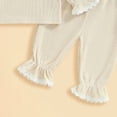 thumbnail image 6 of Zanarzt Toddler Clothes Toddler Baby Girl Clothes Fall Spring Sweatsuit Newborn Sweatshirt Sweat Pant Sets Outfits Infant Girls Clothing Beige,18-24 Months, 6 of 6