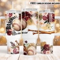 thumbnail image 2 of Baseball memaw 40oz Quencher tumbler sublimation Flower ball Floral Waterslide, 2 of 3
