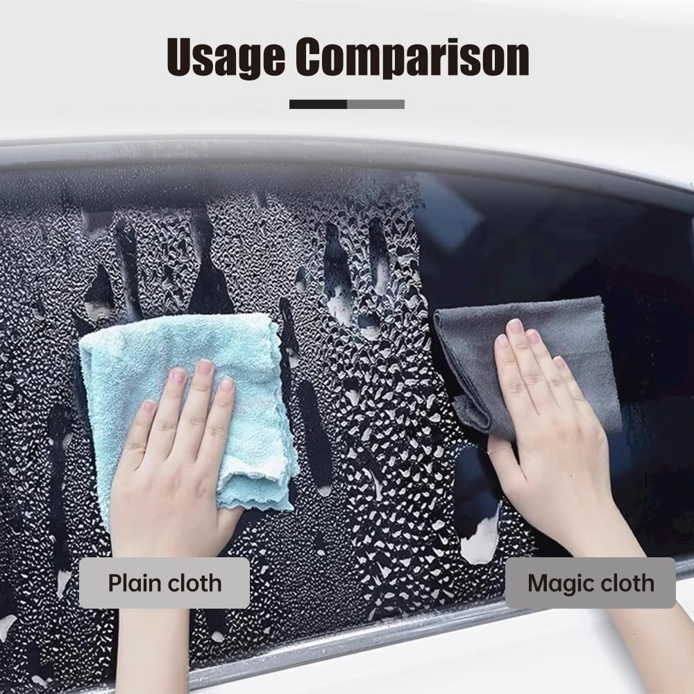 Genie Magic Cleaning Cloth, Thickened Magic Cleaning Cloth, 2026 Upgrade Reuseable Streak Free Microfiber Cloth Magic Fiber Microfiber Cleaning Cloth, Multipurpose Miracle Rags for Kitchen,Window