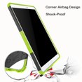 thumbnail image 6 of For Galaxy Tab A 10.1 with S Pen P580 Case , Mignova Heavy Duty Hybrid Protective Case with Kickstand Impact Resistant For Samsung Galaxy Tab A 10.1 with S Pen SM-P580 SM-P585 - Green, 6 of 7