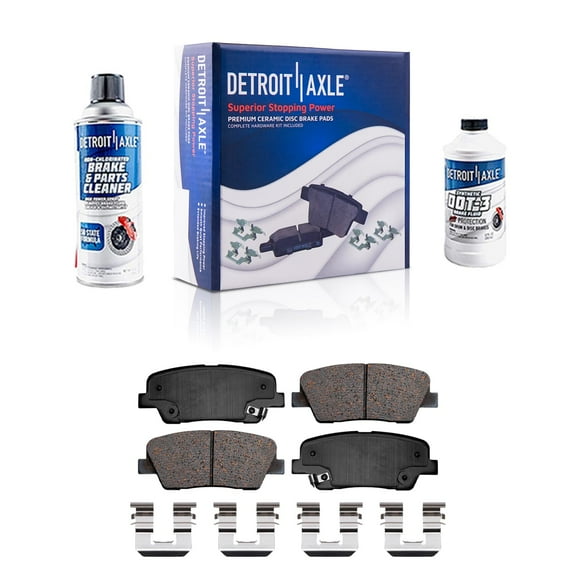 Detroit Axle - Rear Brakes Brake Pads Replacement for Hyundai Santa Fe Kia Sorento