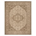 Safavieh Beach House Mai Traditional Outdoor Area Rug, Cream/Blue, 6'7