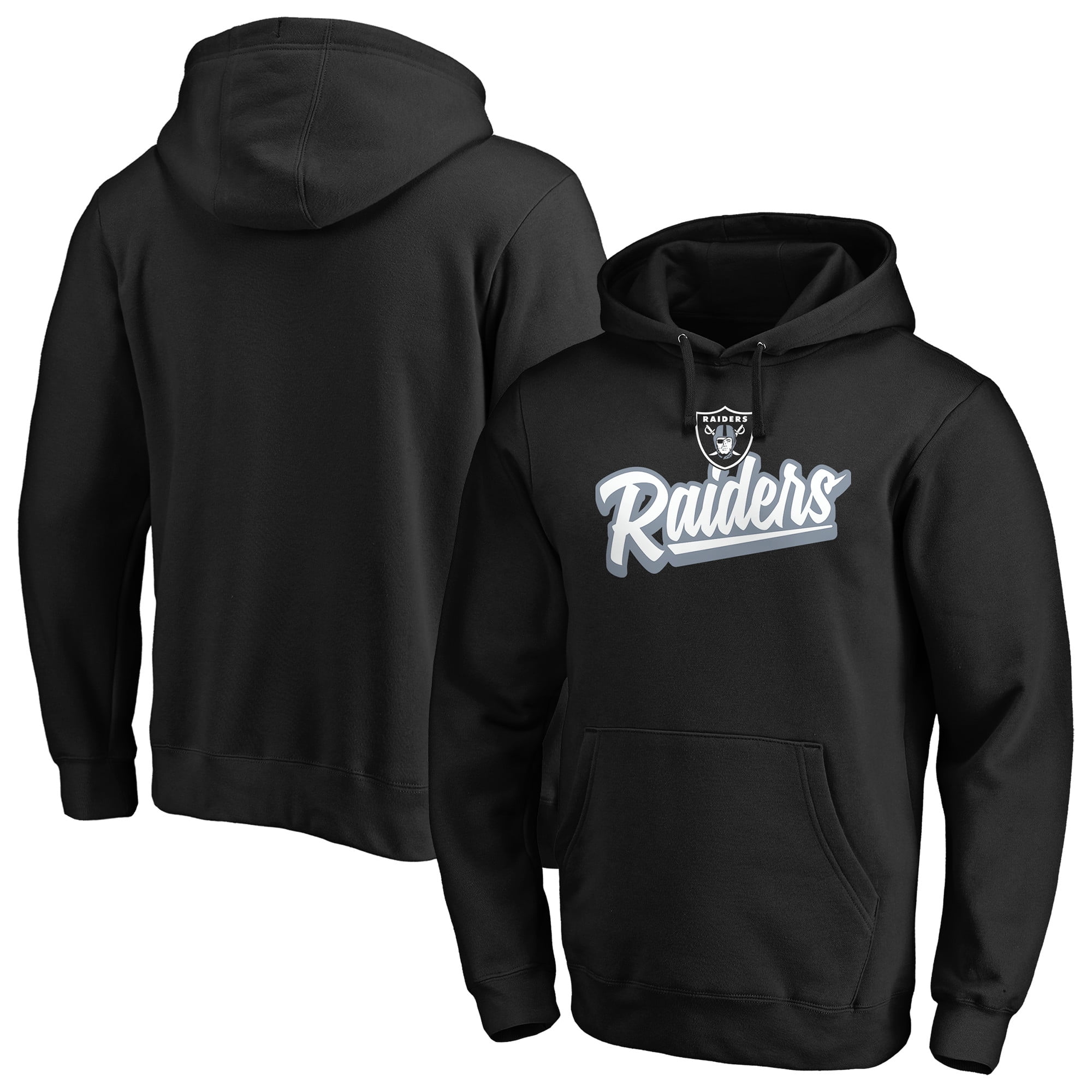 Men's Fanatics Branded Black Oakland Raiders Super Sweep Pullover ...