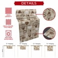 thumbnail image 5 of Coffee Table Runner 70 Inches Long,Beige Farmhouse Retro Beans Latte Tea Cup Funny Cotton Linen Table Runners Dresser Scarves,Decorative Tabletop Scarf Furniture Cover for Home Dinner Party 13"x70", 5 of 8