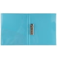 thumbnail image 3 of JAM Paper Plastic 3/4 in Binders, 3 Metal Rings, Blue Clamp, 1/Pack, 3 of 3