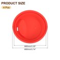 thumbnail image 2 of 4Pack 3.54" Silicone Cup Lids,  Drinking Lid Reusable Sealed Mug Lid, Red, 2 of 6