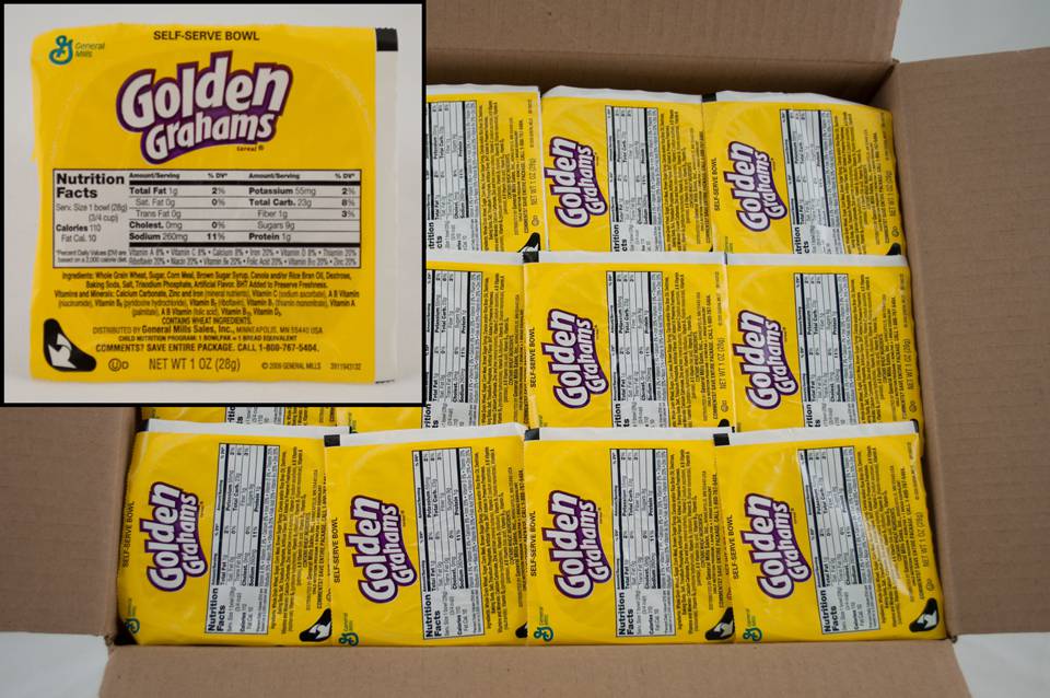 General Mills Golden Graham Honey Cereal, Bowl Pak, 1 Ounce 96 per