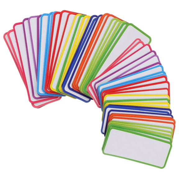 67pcs Magnetic Labels Flexible Magnet Memo Tags Whiteboards Magnetic Label Stickers