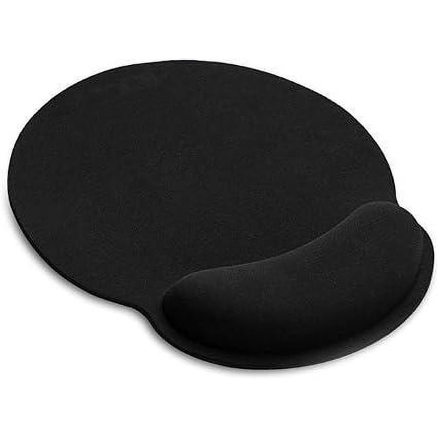 Ergonomic Mouse Pad - Gamer Mouse Pad with Gel Wrist Rest, Comfort Wrist Rest Gaming Mouse Pad for Computer and Laptop - Black