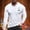 White, variant on Men's Casual T Shirts Novelty Funny Printed Long Sleeved Round Neck Tops Breathable Comgy Relaxed Fit Pullover Tees