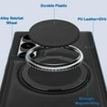 thumbnail image 2 of for Samsung Galaxy S24 Ultra Magnetic Case Compatible with Magsafe, PU Leather Phone Case [Ratchet Ticking Kickstand Ring] Anti-Shock TPU Protective Case Fits for Galaxy S24 Ultra 5G (Black), 2 of 7