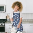 thumbnail image 4 of Dark Blue Princess Fairy Forest Pattern Kids Aprons for Girls and Boys,Adjustable Neck Strap Toddler Aprons for Kids Cooking Baking, 4 of 7