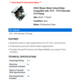 thumbnail image 2 of HVAC Blower Motor Cutout Relay - Compatible with 1973 - 1974 Chevy C10 Pickup, 2 of 2