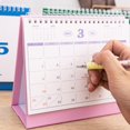 thumbnail image 6 of Desk Calendar 2024-2025 - Large 14-Month Desk/Wall Calendar, November 2024 - Decembe 2025, 17" x 11.5", Thick Paper, Large Ruled Blocks, Monthly Calendar 2025 for Easy Organizing Pink, 6 of 9