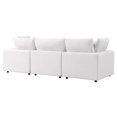 thumbnail image 6 of Modular Lounge Deep Sofa, White, Fabric, Modern Contemporary, Outdoor Patio Balcony Cafe Bistro Garden Furniture Hotel Hospitality, 6 of 10