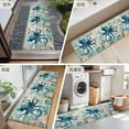 thumbnail image 6 of 2x6 Kitchen Runner Rug, Teal Octopus Coastal Non-Skid Rubber Backing Large Rectangle Rugs - Living Room Bedroom Home Office, Summer Beach Nautical Starfish Retro Indoor Floor Mat Carpets Washable Rug, 6 of 9