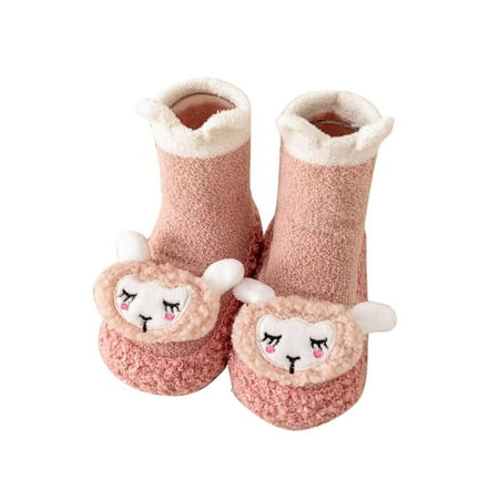 

Youmylove Autumn Winter Comfortable Baby Toddler Shoes Cute Cartoon Animal Frog Sheep Children Cotton Warm Breathable Non-Slip Floor Sports Shoes Zapatos