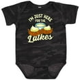 thumbnail image 3 of Inktastic Hanukkah Funny Here for Latkes Boys or Girls Baby Bodysuit, 3 of 5