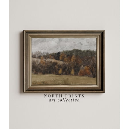 Rustic Autumn Vintage Farmhouse Unframed Paper Print