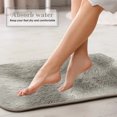 thumbnail image 6 of ZUBKTE Carpets for Living Room Mixed Color Bath Mats 3 Set Winter Bathroom Rugs For 3 Pcs Toilet Mats Universal Soft Comfort Water Absorption Non Slip Thick Machine Washable Easy to Dry Dark, 6 of 7