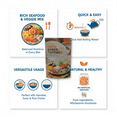 thumbnail image 3 of DIET COOKER Classic Seafood & Veggie Mix Dried Ramen Toppings 14.1oz (400g) – Healthy Instant Ramen Dry Mix, Freeze-Dried Vegetables & Seafood, Perfect for Noodles, Soup, Rice, or Quick Meal Enhancer, 3 of 9
