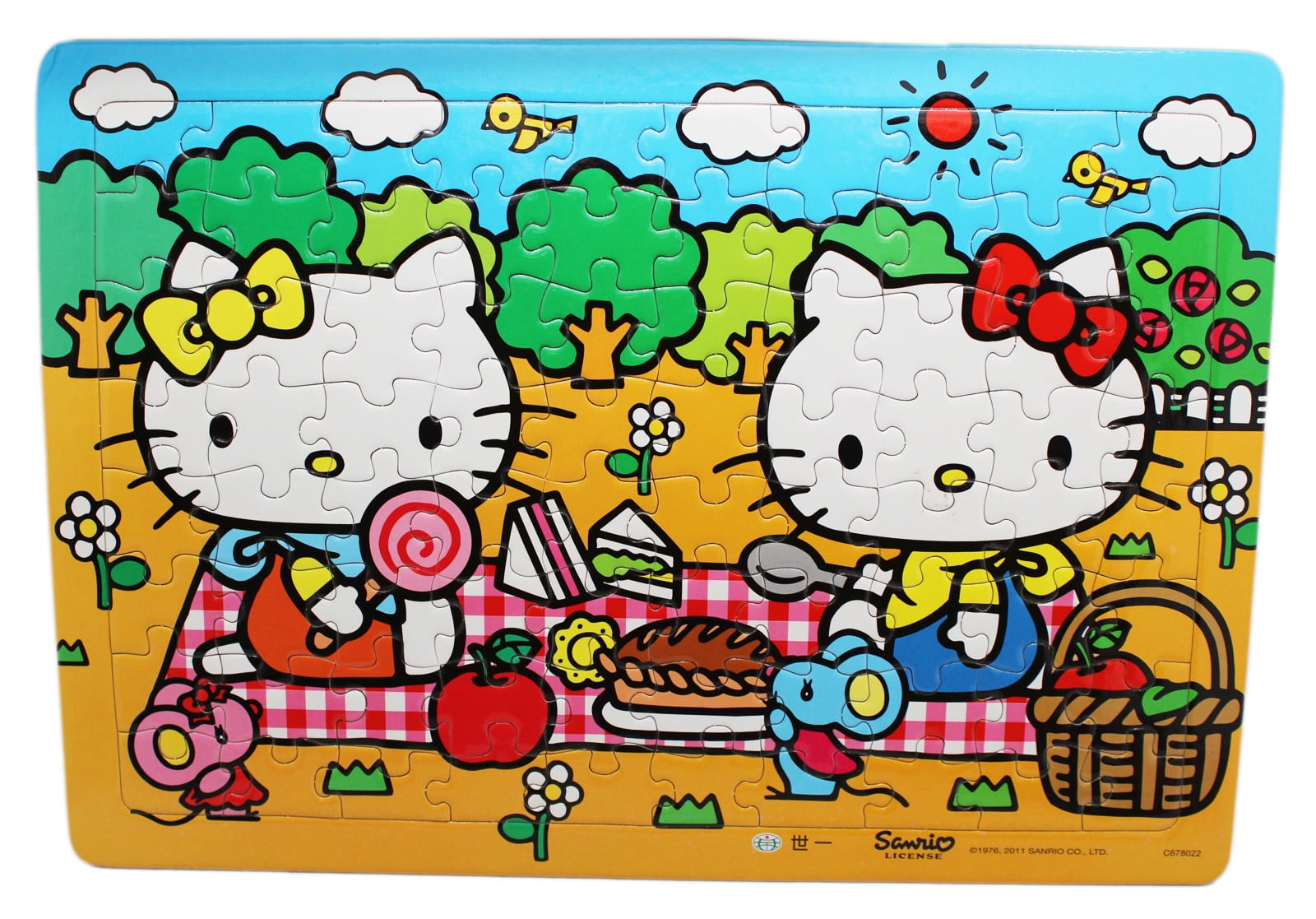 Hello Kitty and Picnic at the Park Kids Framed (80pc) - Walmart.com