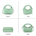 thumbnail image 2 of LHSHID Women Woven Tote Small Crossbody Bag, Weave Quilted Purse Square Shoulder Bag Woven Handbag with Detachable Strap, 2 of 7