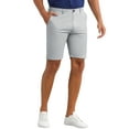 thumbnail image 4 of INSPIRE CHIC Mens Dress Shorts Flat Front Lightweight Summer Business Formal Shorts with Pocket 30 Silver Gray, 4 of 5