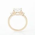 thumbnail image 6 of solitaire jewels 3.00CT Round Moissanite 3 Stone Engagement Ring For Women, 14K Yellow Gold, 6 of 8