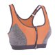 thumbnail image 1 of Mujer Yoga Fitness Cremallera Estiramiento Entrenamiento Inalámbrico Acolchado Sujetador deportivo a prueba de golpes (Naranja L), 1 of 5