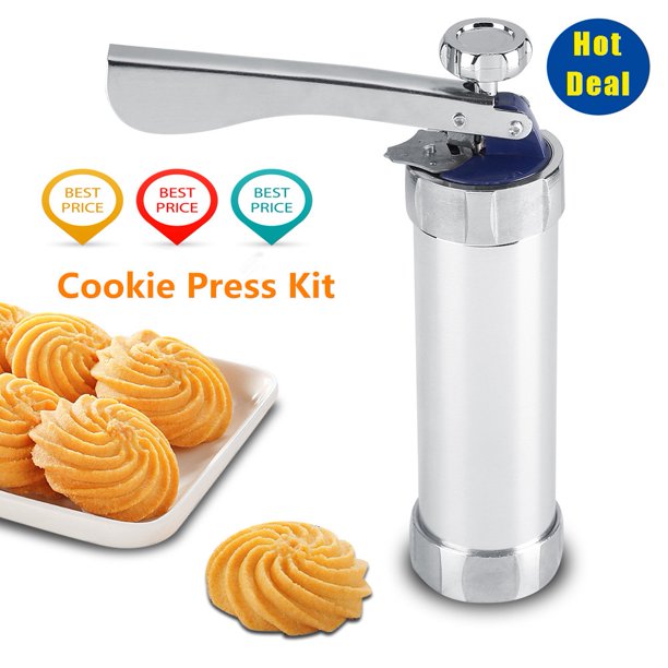 Jadeshay Cookie Press Gun, Stainless Steel Cookie Press Gun Kit with 20