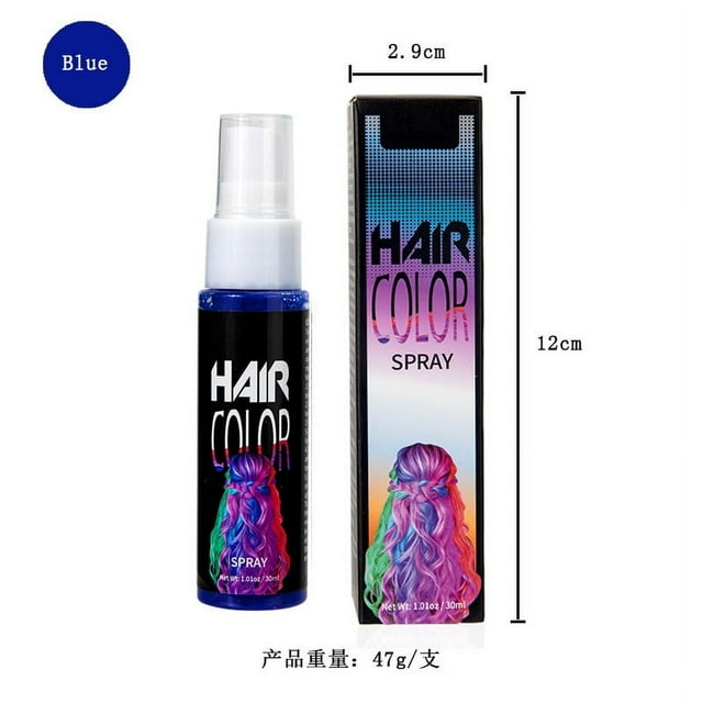 Dvkptbk Hairs Dye One-off Hair Spray Dyeing Complementary Color Dyeing Solid Milk Gray Hair Dyes