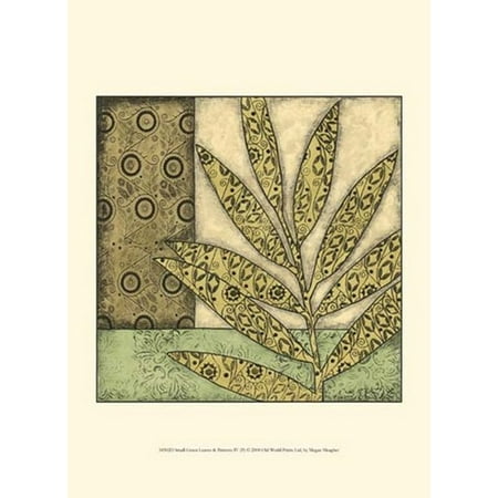 Sm Pull Green - Sm Green Leaves & Patterns IV (P) Poster Print by Megan Meagher (10 x 13)