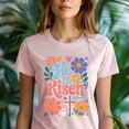 thumbnail image 5 of He Is Risen T-Shirt | Faith Quote T-Shirt | Unisex Religious Inspirational Shirt for Women Men, Maroon, Size M, 5 of 6