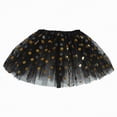 thumbnail image 2 of Godom Girls Polka Dot Tutu Skirt 9T-11T Glitter Triple Layer Tulle Ballet Dance Dress Party Skirt,Black, 2 of 4
