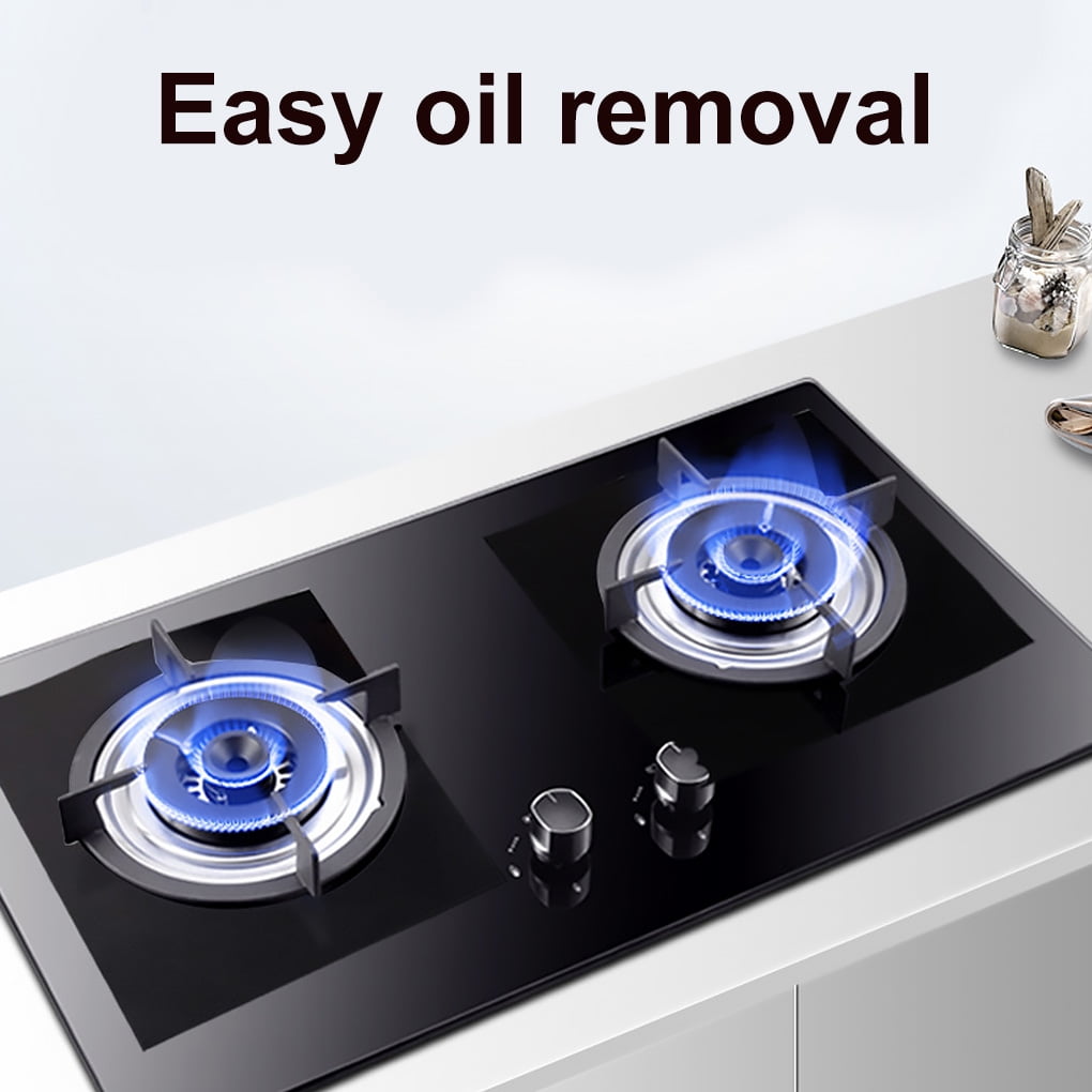 homeholiday 4Pcs Gas Stove Burner Covers Stovetop Protector Liner Non