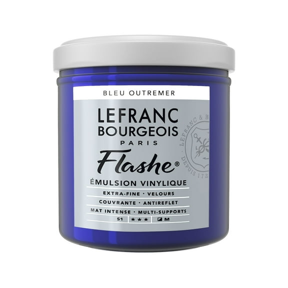 Lefranc & Bourgeois Flashe Matte Artist's Color, 125ml, Ultramarine Blue