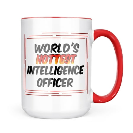 

Neonblond Worlds hottest Intelligence Officer Mug gift for Coffee Tea lovers