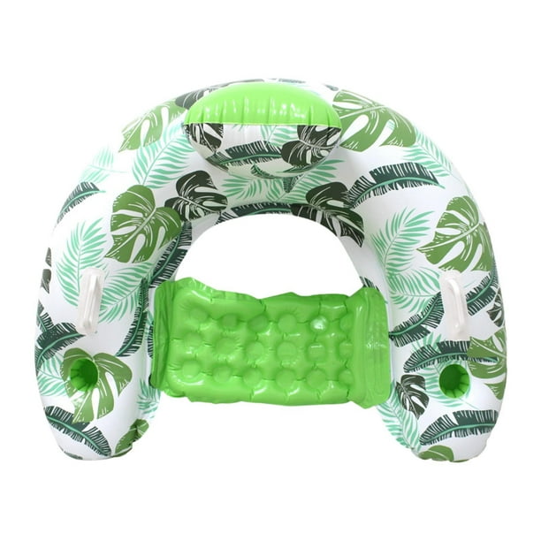 Silla flotante para piscina,Silla flotante inflable para piscina Silla flotante para piscina,Silla flotante inflable para piscina para adultos,Flotador de agua para piscina,silla flotante verde
