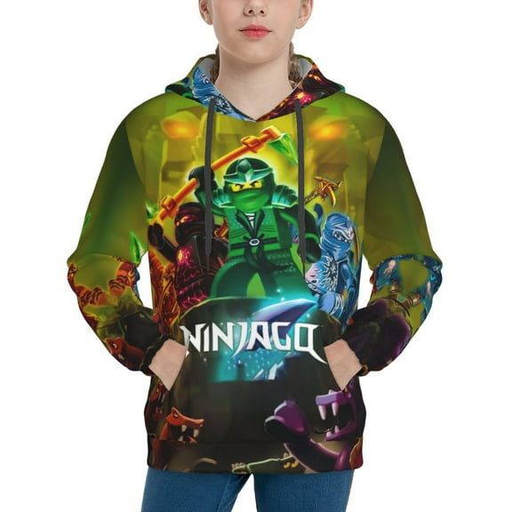 Kids NinJago Pullover Hoodies Unisex 3D Printed Hoodie Sweatshirt for Boys Girls